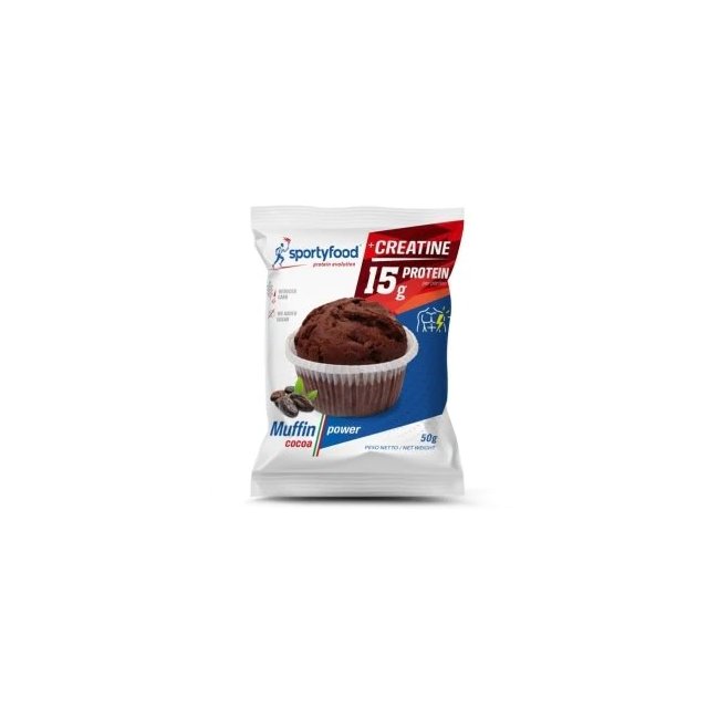 Muffin Sportyfood con creatina - 50g - Cacao
